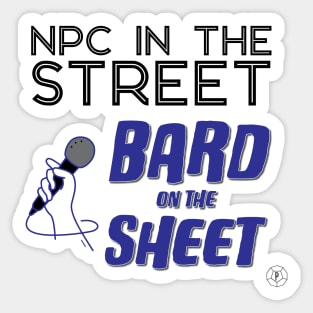 NPC / Bard T-Shirt Sticker